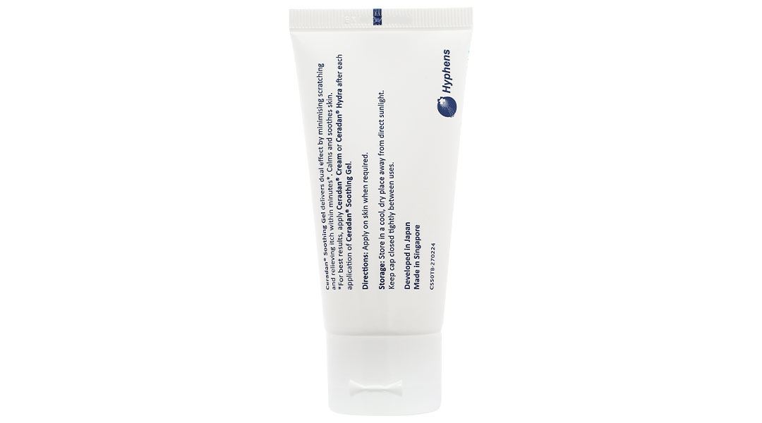Gel Ceradan Soothing làm dịu vùng da ngứa, mẩn đỏ