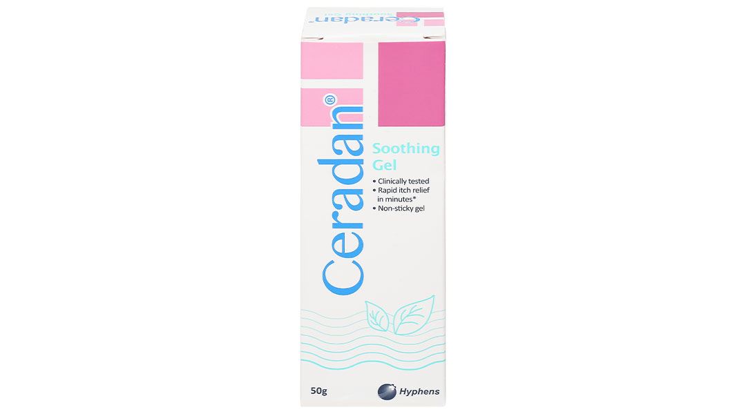 Gel Ceradan Soothing làm dịu vùng da ngứa, mẩn đỏ