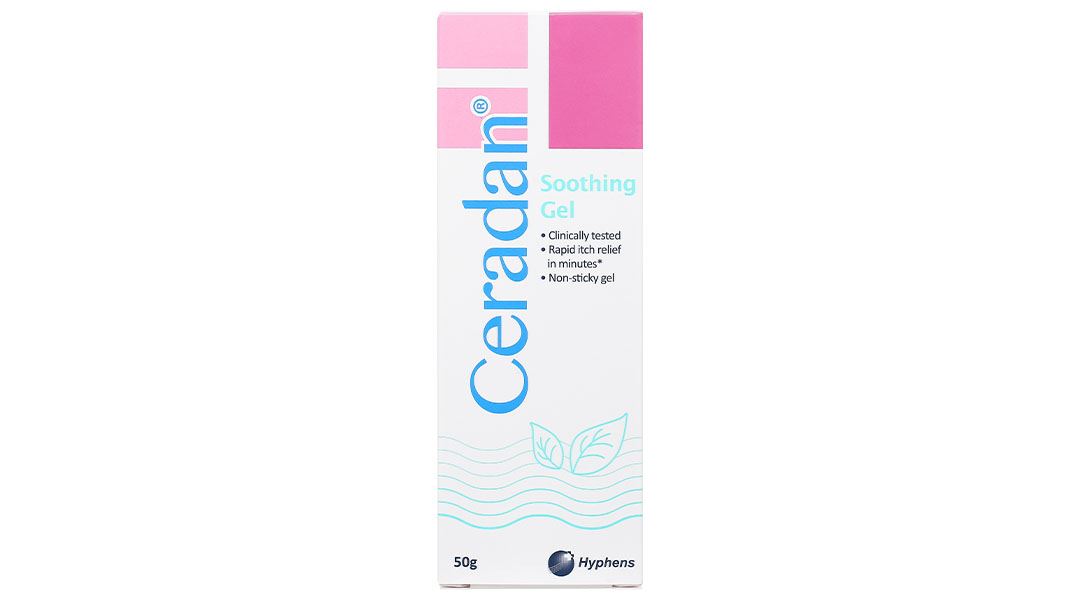 Gel Ceradan Soothing làm dịu vùng da ngứa, mẩn đỏ