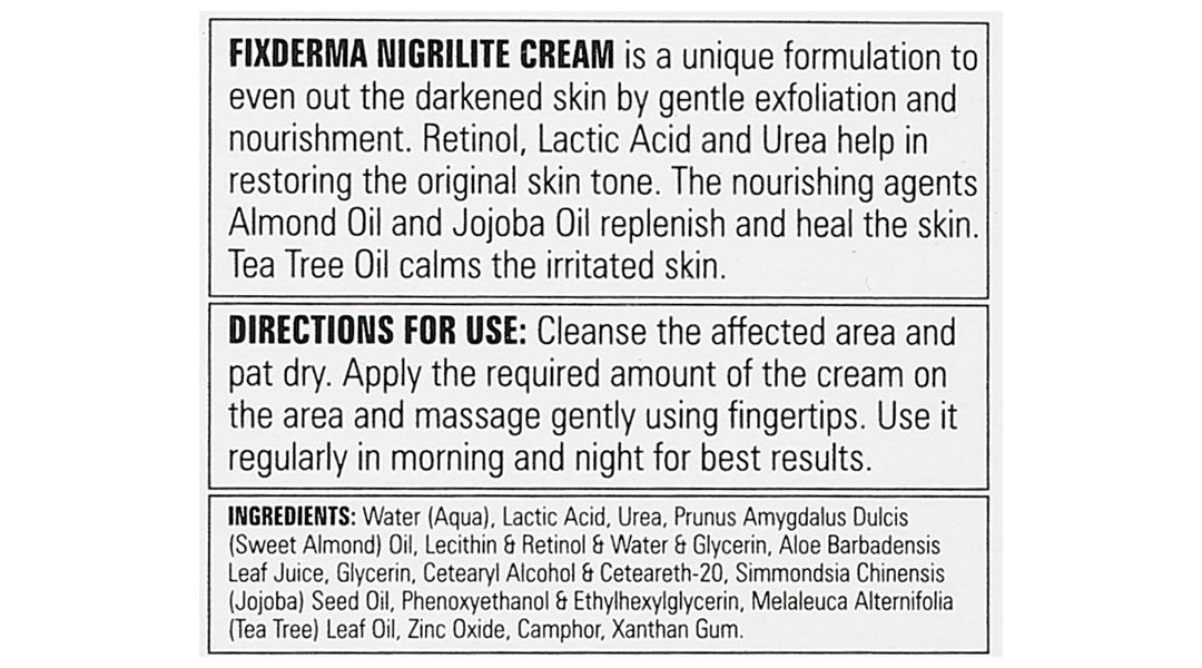 Kem dưỡng Fixderma Nigrilite làm mờ vết thâm trên cơ thể tuýp 50g - 12