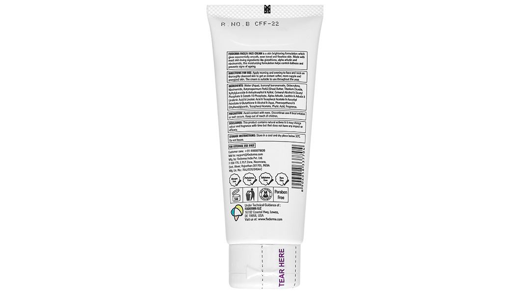 Kem dưỡng ẩm Fixderma Face21 Face Cream giúp da trắng sáng, mịn màng tuýp 50g - 8