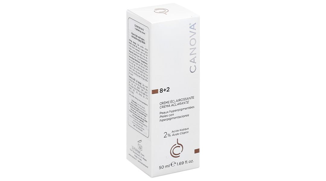 Kem Canova 8+2 Lightening Cream hỗ trợ làm mờ thâm nám, giúp sáng da