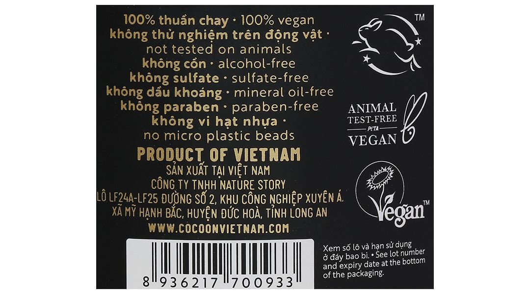 Tẩy tế bào chết Cocoon đường thốt nốt An Giang làm sạch da chết cơ thể
