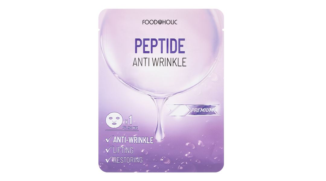 Combo 10 miếng Mặt nạ Foodaholic Peptide Anti Wrinkle lấp đầy nếp nhăn