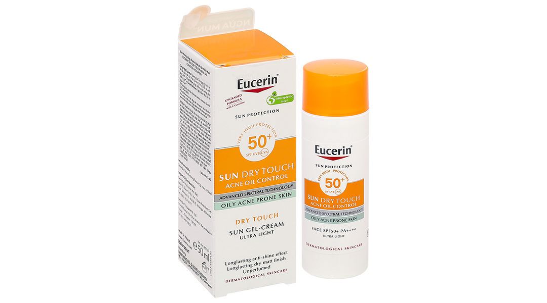 Kem chống nắng Eucerin Sun Dry Touch Acne Oil Control Face SPF 50+/PA++++