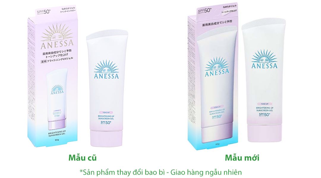 Gel chống nắng Anessa Brightening UV SPF50+/PA++++ dưỡng sáng da, nâng tông tuýp 90g - 14