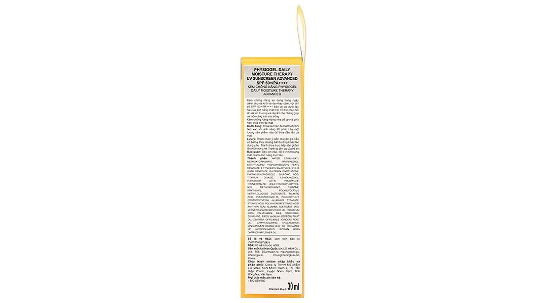 Kem chống nắng Physiogel Daily Moisture Therapy Advanced SPF50+/PA++++