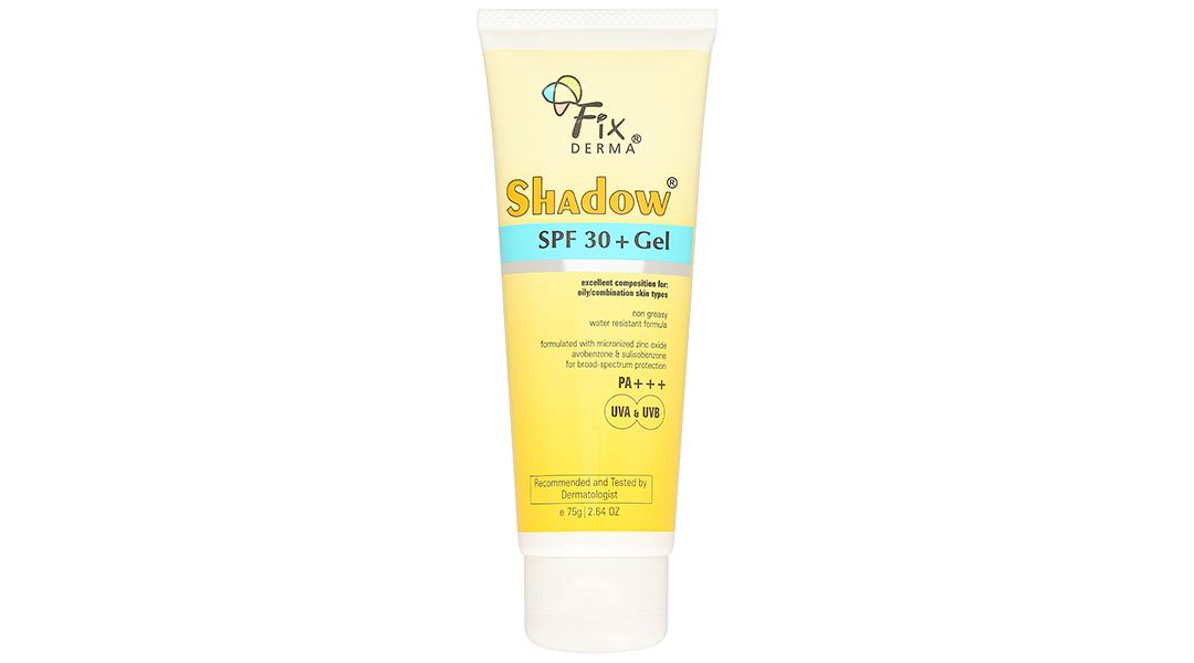 Gel chống nắng Fixderma Shadow SPF 30+/PA+++  giúp dưỡng ẩm