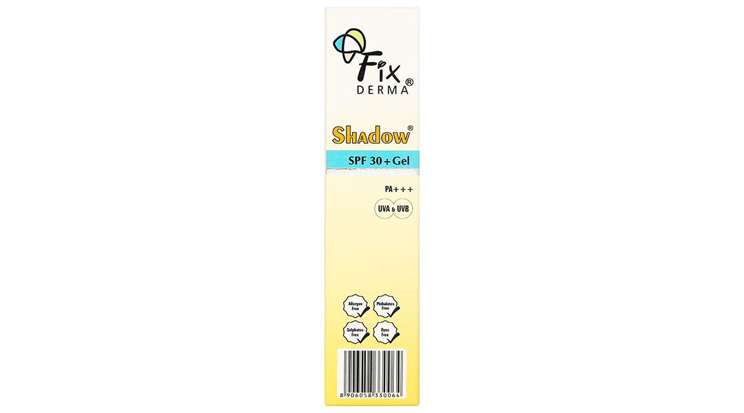 Gel chống nắng Fixderma Shadow SPF 30+/PA+++  giúp dưỡng ẩm