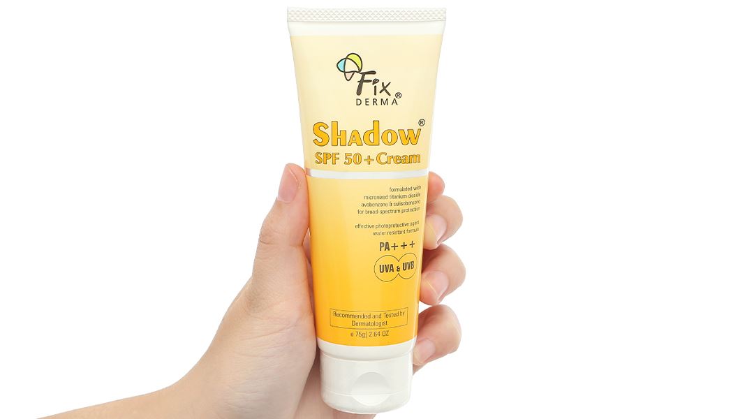 Kem chống nắng Fixderma Shadow SPF 50+/PA+++  giúp dưỡng ẩm