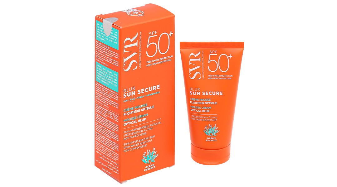 Kem chống nắng SVR Sun Secure Blur SPF50+ giúp che khuyết điểm