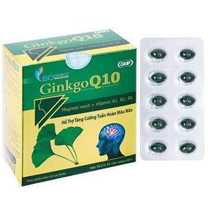 IsoPharco Ginkgo Q10 tăng cường tuần hoàn máu não hộp 100 viên