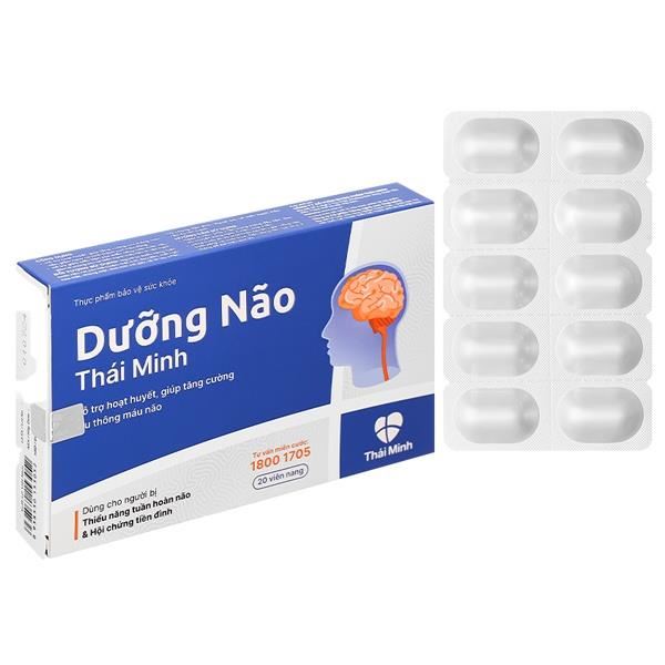 Dưỡng Não Thái Minh hộp 20 viên