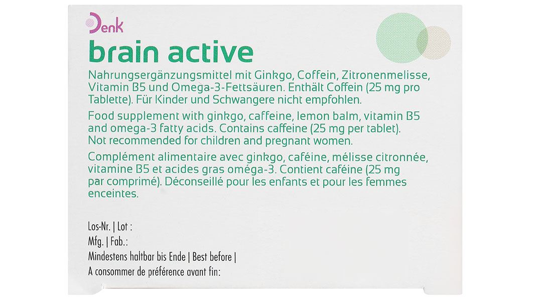 Thực Phẩm Bảo Vệ Sức Khỏe Brain Active Denk