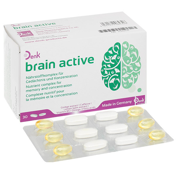 Thực Phẩm Bảo Vệ Sức Khỏe Brain Active Denk Hộp 60 Viên