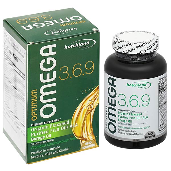Dầu cá Hotchland Optimum Omega 3.6.9 bổ não, bổ mắt