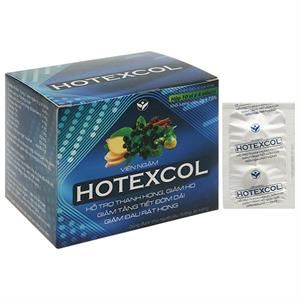 Viên ngậm Hotexcol hỗ trợ giảm ho, đau rát họng hộp 40 viên