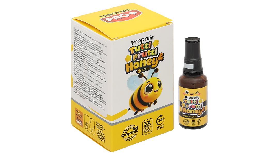 Keo Ong Propolis Tutti Frutti & Honey For Kids Tracybee 30Ml