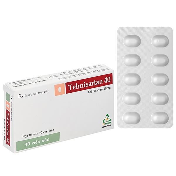 Telmisartan TV.Pharm 40mg trị tăng huyết áp nguyên phát