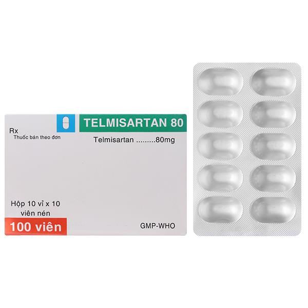 Telmisartan 80 TV.Pharm trị tăng huyết áp
