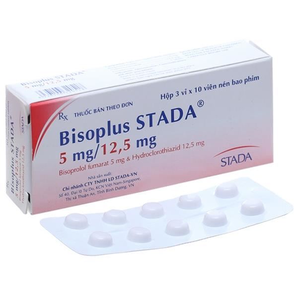 Bisoplus Stada 5mg/12.5mg trị tăng huyết áp