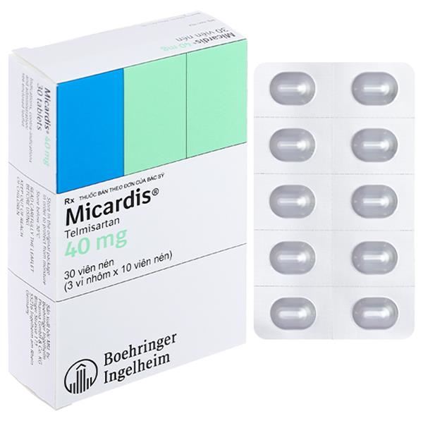 Micardis 40mg trị tăng huyết áp vô căn