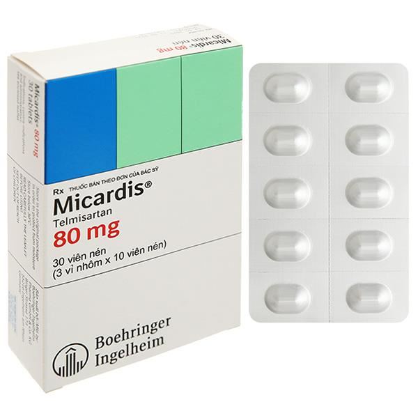 Micardis 80mg trị tăng huyết áp vô căn