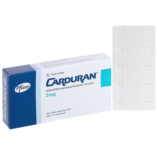 Carduran 2mg trị tăng huyết áp, u xơ tuyến tiền liệt