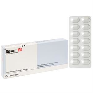 Diovan 160 trị tăng huyết áp, suy tim, sau nhồi máu cơ tim