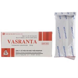 Vasranta 20mg trị triệu chứng đau thắt ngực