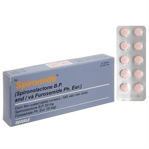 Spiromide trị phù, tăng huyết áp, hội chứng thận hư