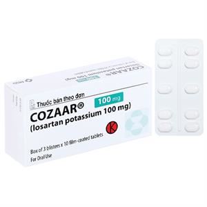 Cozaar 100mg trị tăng huyết áp, suy tim