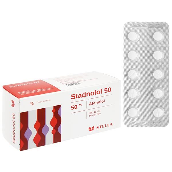 Stadnolol 50 trị tăng huyết áp, đau thắt ngực