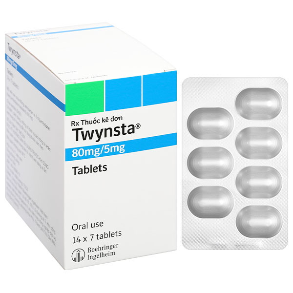 Twynsta 80mg/5mg điều trị tăng huyết áp vô căn