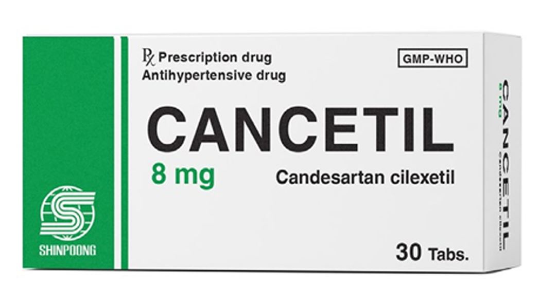 Cancetil 8mg điều trị tăng huyết áp, suy tim