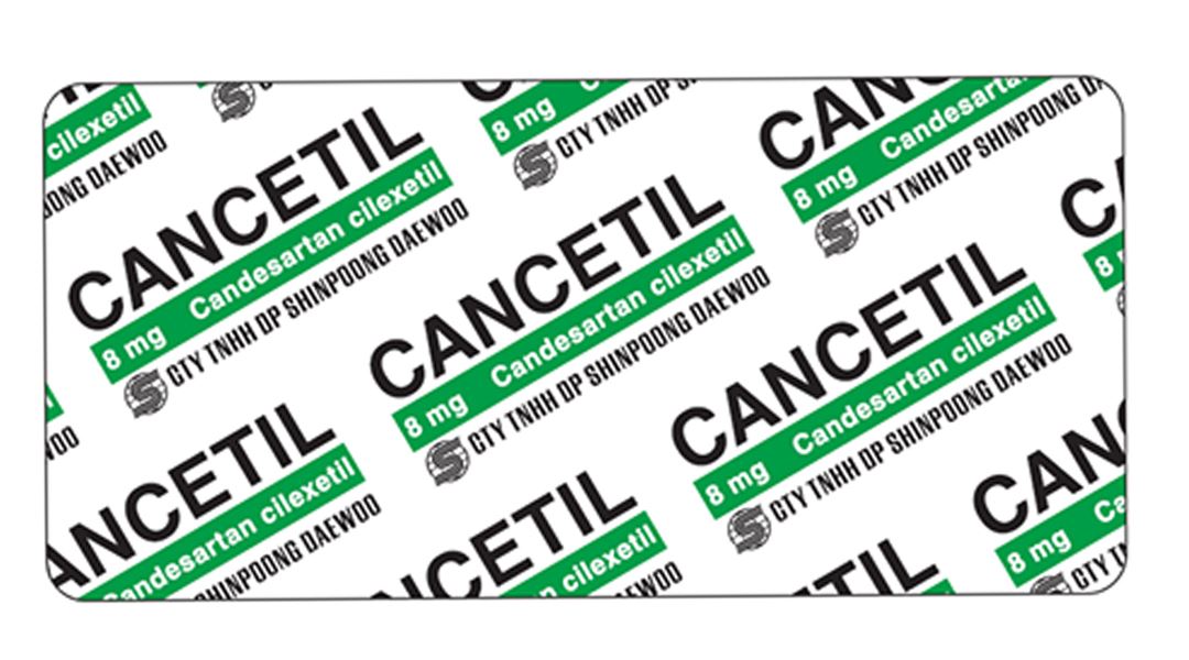 Cancetil 8mg điều trị tăng huyết áp, suy tim