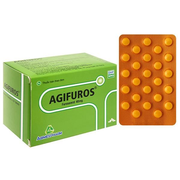 Agifuros 40mg trị tăng huyết áp, tăng canxi huyết, trị phù