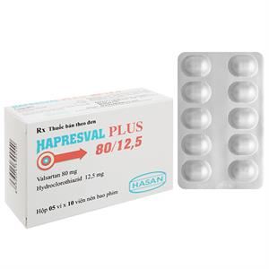 Hapresval Plus 80/12.5 trị tăng huyết áp vô căn