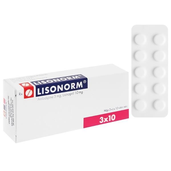 Lisonorm 5mg/10mg trị tăng huyết áp