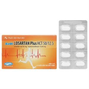 SaVi Losartan Plus HCT 50/12.5 trị tăng huyết áp
