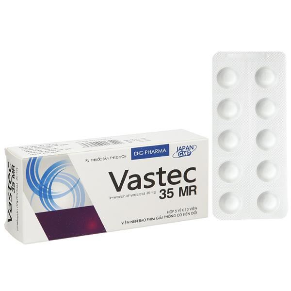 Vastec 35 MR trị đau thắt ngực