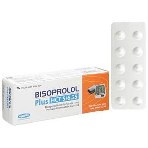 Bisoprolol Plus HCT 5/6.25 trị tăng huyết áp