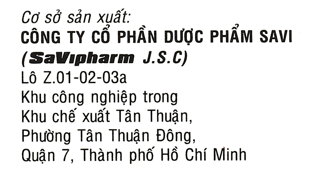 Savidopril Plus trị tăng huyết áp
