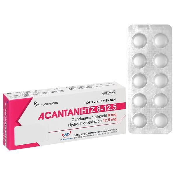 Acantan HTZ 8-12.5 trị tăng huyết áp