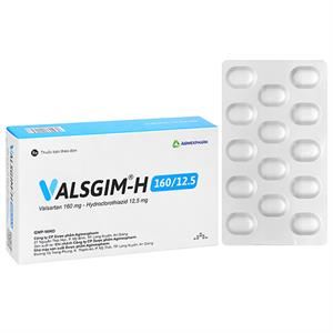 Valsgim - H 160 mg/12.5 mg điều trị bệnh tăng huyết áp