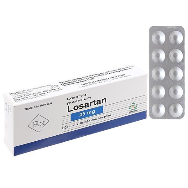 Losartan TV.Pharm 25mg trị tăng huyết áp