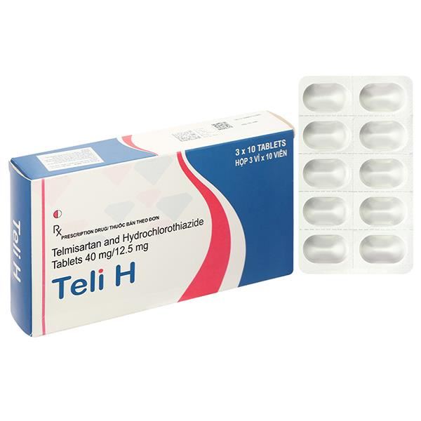 Teli H 40mg/12.5mg trị tăng huyết áp vô căn