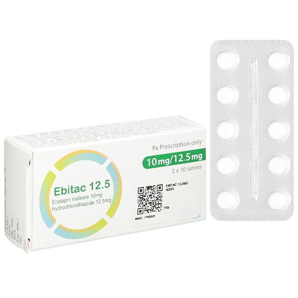 Ebitac 12.5 trị tăng huyết áp, suy tim