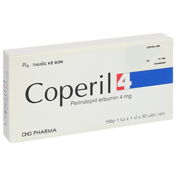 Coperil 4 điều trị tăng huyết áp, suy tim có triệu chứng