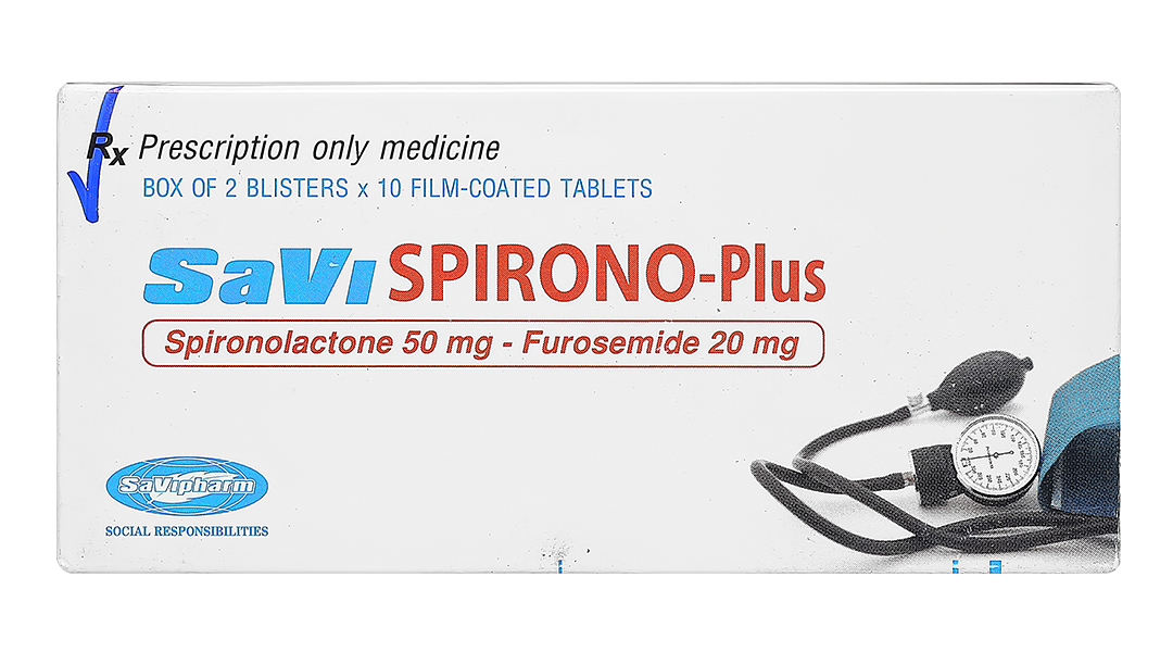 Savispirono - Plus trị phù, tăng huyết áp